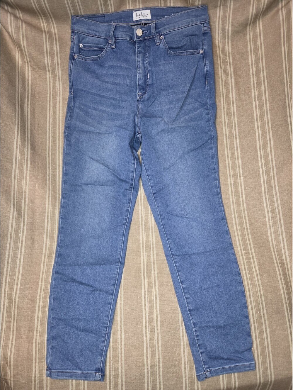 Nicole Miller Soho High Rise Skinny Jeans Size 10 Denim Medium Wash Stretch
